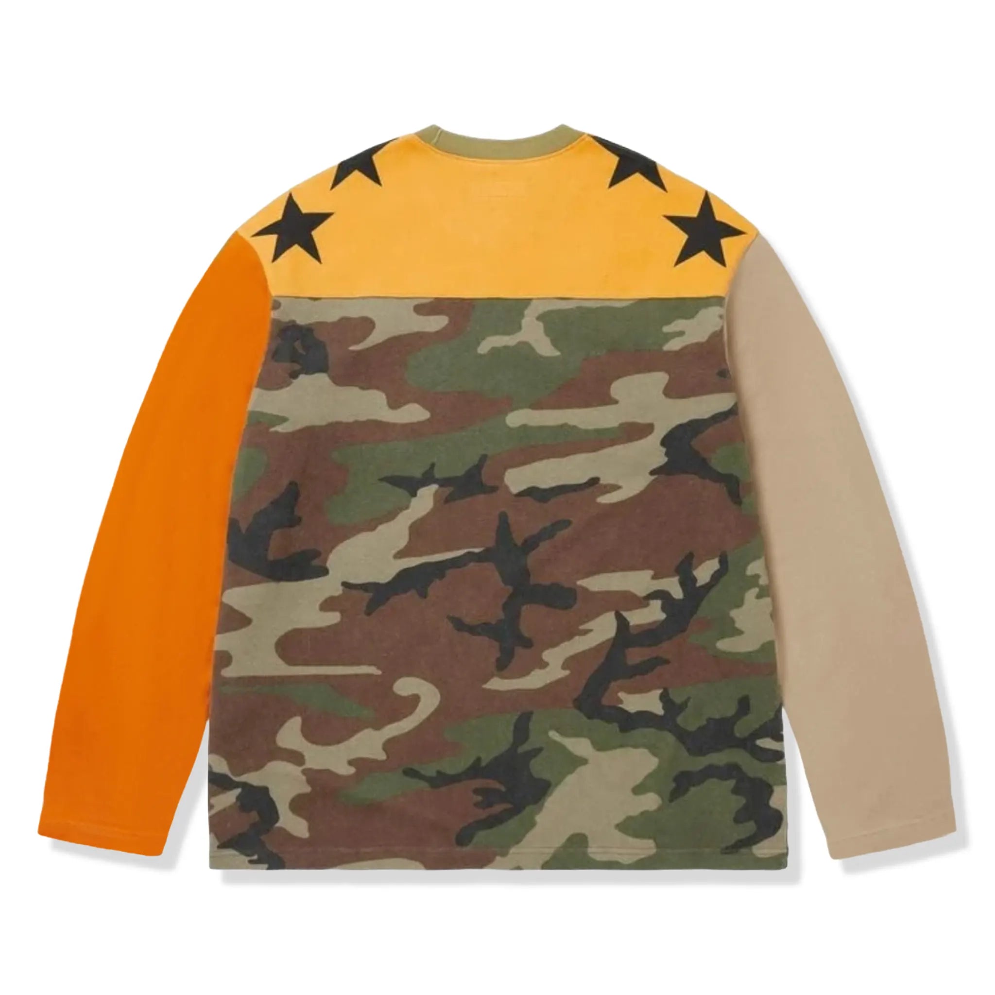 Back View of Supreme x Playboy L/S Multicolour Football Top (SS26)